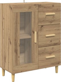 vidaXL Πλαϊνό γραφείο με συρτάρι Artisan Oak 69,5 x 34 x 90 εκ.