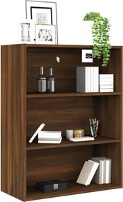 vidaXL Ντουλάπι Τοίχου Κρεμαστό Καφέ δρυς 69,5 x 32,5 x 90 εκ.