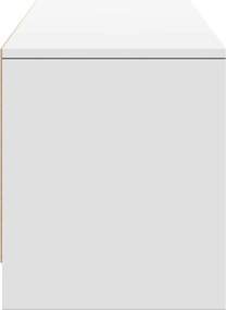 vidaXL Ντουλάπι TV με led Λευκό 165 x 34 x 40 εκ. Επεξεργασμένο ξύλο