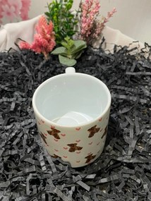 Stewehome Κούπα με καρδιά και αρκουδάκι σε στυλ Pinterest Πολύχρωμο