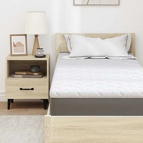 vidaXL Κουβέρτα Καρύδας Λευκό 80 x 200 cm Ζακάρ ύφασμα