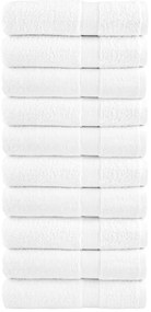 vidaXL Πετσέτες Χεριών Premium SOLUND 10 Τεμ Λευκές 50x100εκ 600γρ/μ²