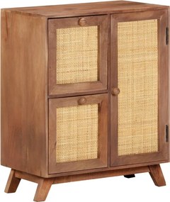 vidaXL Ντουλάπι 60 x 35 x 75 εκ. από Μασίφ Ξύλο Μάνγκο