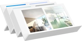 vidaXL Ράφι Περιοδικών Λευκό 65 x 53 x 28,5 εκ Επεξεργασμένο ξύλο