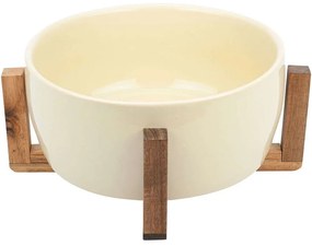 Σαλατιέρα Allure 01-25014 28x28x12,5cm Ivory-Brown Estia Medium Wood