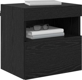 vidaXL Βάσεις τηλεόρασης 2 pcs Μαύρη Οξυά Επεξεργασμένο Ξύλο
