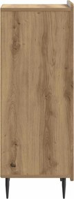 vidaXL Πλαϊνό γραφείο Artisan Δρυς 34,5 x 33 x 92 εκ.