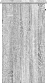 vidaXL Βάση πύργου υπολογιστή με συρτάρι Γκρι Sonoma 35x45x77 εκ.