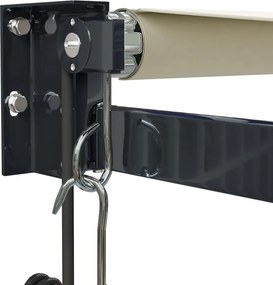 vidaXL Τέντα Πτυσσόμενη Αυτόματη Κρεμ 4,5 x 3 μ.