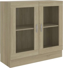 vidaXL Βιτρίνα Χρώμα Sonoma Δρυς 82,5 x 30,5 x 80 εκ. Επεξ. Ξύλο