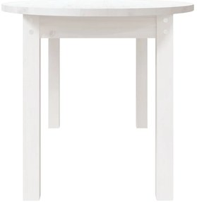 vidaXL Τραπεζάκι Σαλονιού Λευκό 110x55x45 εκ. από Μασίφ Ξύλο Πεύκου