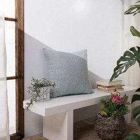 Μαξιλάρι Διακοσμητικό (Με Γέμιση) Tivoli 05 Blue Teoran 43X43 Βαμβάκι-Πολυέστερ