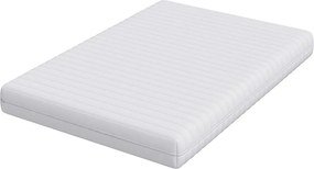 vidaXL Στρώμα Λευκός 140 x 190 cm Τσέπες ελατηρίων