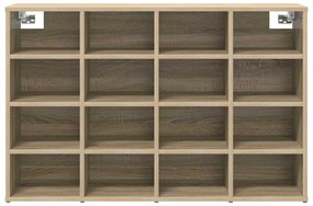 vidaXL Παπουτσοθήκη Sonoma Δρυς 103 x 30 x 67 εκ. Επεξεργασμένο ξύλο