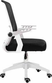 A1180W Λευκο/Μαυρο Mesh Πολ/Να Γραφειου