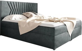 Επενδυμένο κρεβάτι Box 2-Gkri-160 x 200