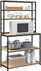 vidaXL Ράφι Κουζίνας Δρύς Sonoma 100 x 40 x 168 εκ Επεξεργασμένο ξύλο