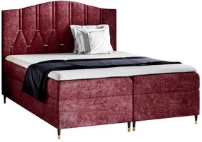 Επενδυμένο κρεβάτι Vegas -Kokkino-160 x 200