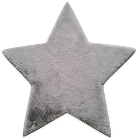 Χαλί Puffy FC6 Light Grey Star Αντιολισθηρό 120 x 120 Στρόγγυλο