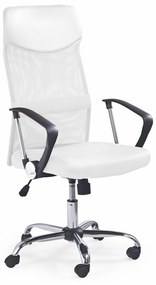 Καρέκλα γραφείου Houston 429, Άσπρο, 110x61x63cm, 15 kg, Με ρόδες, Με μπράτσα, Μηχανισμός καρέκλας: Κλίση | Epipla1.gr