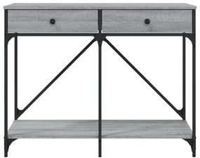 Τραπέζι Κονσόλα Γκρι Sonoma 100x39x78,5 εκ. Επεξεργασμένο Ξύλο - Γκρι