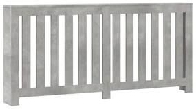 vidaXL Κάλυμμα Καλοριφέρ Γκρι Σκυροδέματος 175x20x82 εκ. Επεξ. Ξύλο