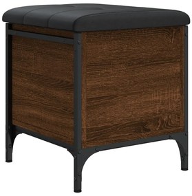 vidaXL Παγκάκι Αποθήκευσης Καφέ Δρυς 42x42x45 εκ. από Επεξ. Ξύλο