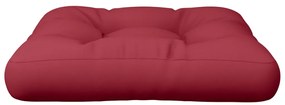 vidaXL Μαξιλάρι Καθίσματος Παλέτας Μπορντό 60 x 60 x 12 εκ. Υφασμάτινο