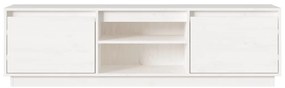 vidaXL Έπιπλο Τηλεόρασης Λευκό 140 x 35 x 40 εκ. από Μασίφ Ξύλο Πεύκου