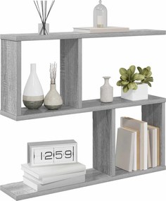 vidaXL Ράφι Τοίχου Γκρι Sonoma 60 x 12 x 50,5 εκ