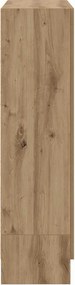vidaXL Βιβλιοθήκη Artisan Δρυς 82,5x30,5x115 εκ. Επεξεργασμένο Ξύλο