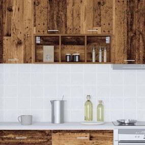 vidaXL Κρεμαστό ντουλάπι Riga Παλιό ξύλο 30 x 29,5 x 80 εκ.