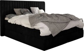 Επενδυμένο κρεβάτι Melantha με στρώμα και ανώστρωμα-140 x 200-Mauro