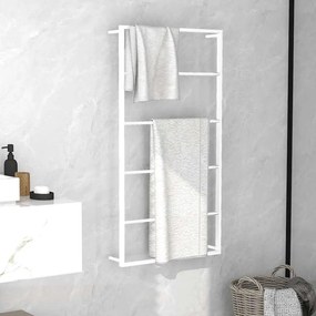 vidaXL Ράφι Πετσετών Λευκό Ατσάλινο 60x10x116 εκ.