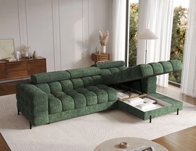 Γωνιακός καναπές Freyia-Prasino-Δεξιά