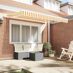 vidaXL Σκηνίτσα Αναδιπλούμενη Κίτρινο 250 x 200 cm ύφασμα