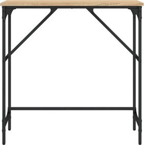 vidaXL Τραπέζι Κονσόλα Sonoma Δρυς 75x32x75 εκ. Επεξεργασμένο Ξύλο