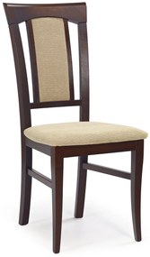 KONRAD chair color: dark walnut/TORENT BEIGE DIOMMI V-PL-N-KONRAD-C.ORZECH-T.BEIGE DIOMMI-60-22580