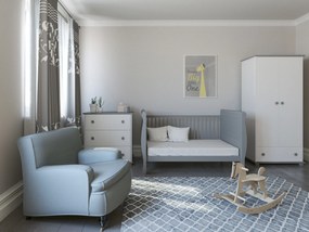 Βρεφικό προεφηβικό Κρεβάτι Elegant Grey  70x140cm  BC10011 BabyCute