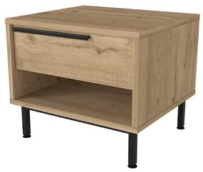 Κομοδίνο Suzy Megapap χρώμα sapphire oak 50x45x41,6εκ.