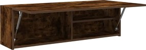vidaXL ντουλάπι τοίχου μπάνιου καπνιστή δρυς 100x25x30 cm