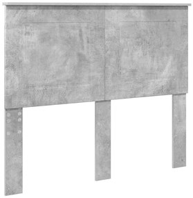 vidaXL Κεφαλάρι Σκυρόδεμα Γκρι 120 cm Επεξεργασμένο ξύλο