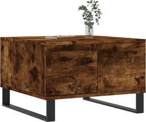 vidaXL Τραπεζάκι Σαλονιού Καπνιστή Δρυς 55x55x36,5εκ. Επεξεργασμ. Ξύλο