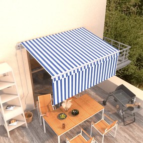 vidaXL Ηλεκτρική Αυλή 3 x 2,5 m Μπλε και Λευκή Ράβδος 100% Πολυεστέρας
