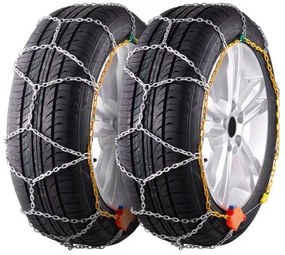 VEVOR Snow Chains Manganese Alloy Steel Traction Tire Chains Silver-Set of 2