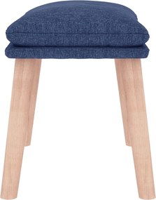 vidaXL Υποπόδιο Μπλε 45 x 29,5 x 35 εκ. Υφασμάτινο