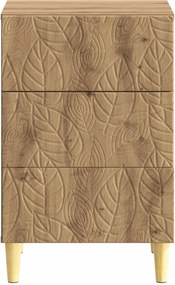 vidaXL Κομοδίνο Artisan Δρυς 43 x 39,5 x 66,5 εκ Επεξεργασμένο Ξύλο
