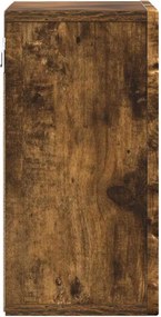 vidaXL Κρεμαστό ντουλάπι με ράφι Καπνιστό Δρύς 60 x 20 x 40 εκ