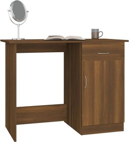 vidaXL Γραφείο Καφέ Δρυς 100x50x76 εκ. από Επεξεργασμένο Ξύλο