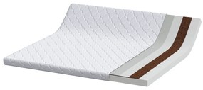 vidaXL Στρώμα Λευκό 200 x 200 cm Pěna